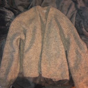 American eagle fuzzy cardigan